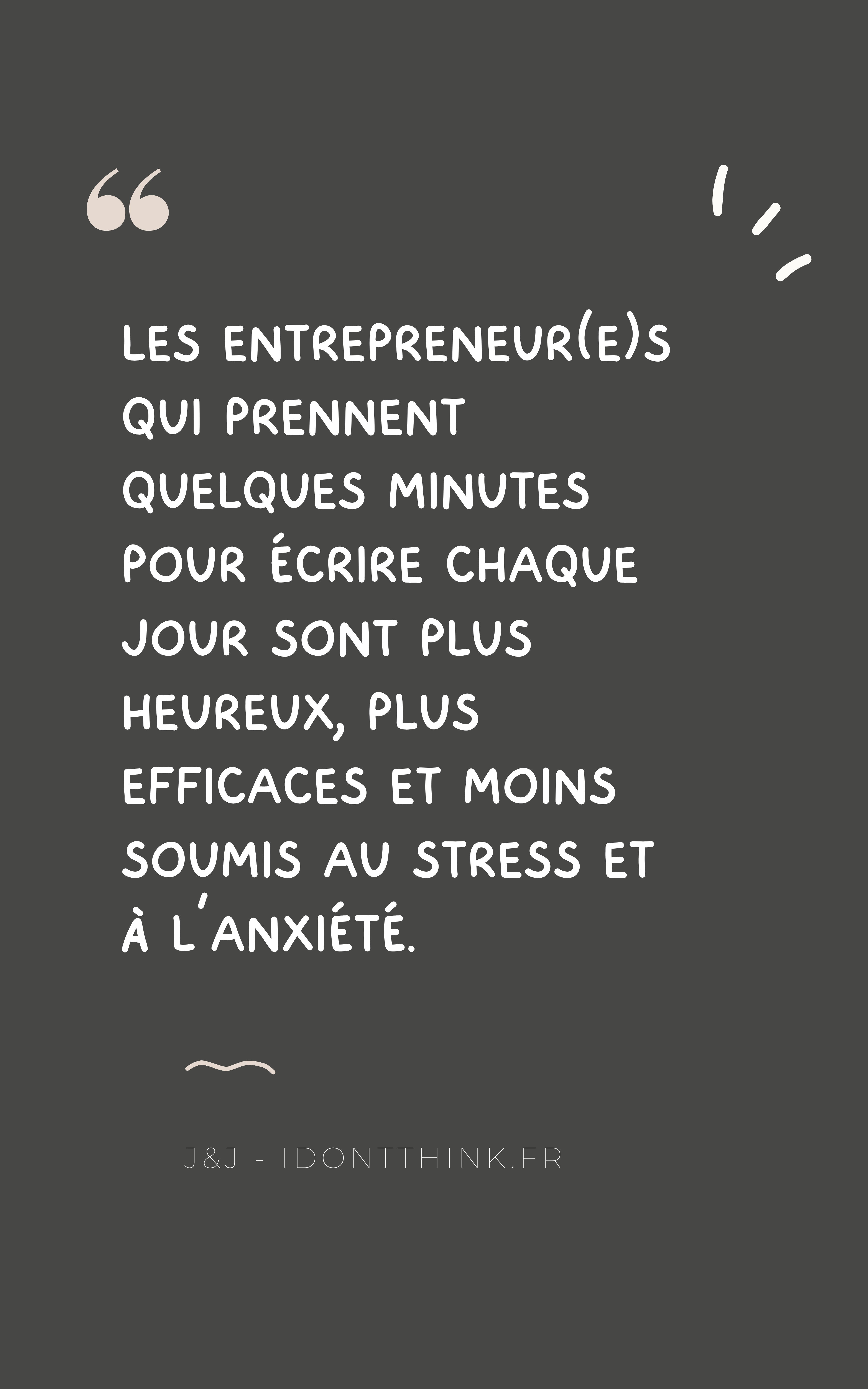 Journaling pour Entrepreneurs