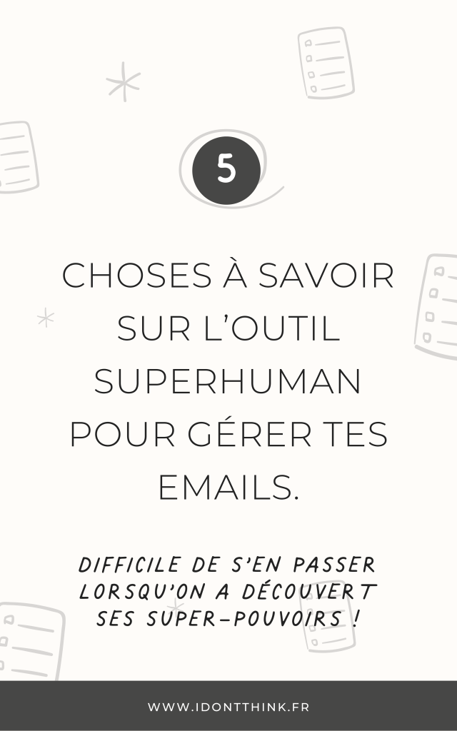 Outil Superhuman Mail