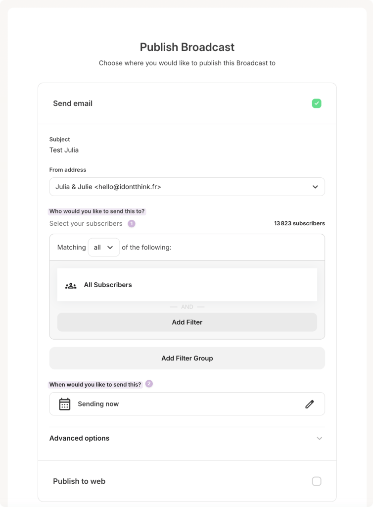Envoyer une newsletter sur Kit