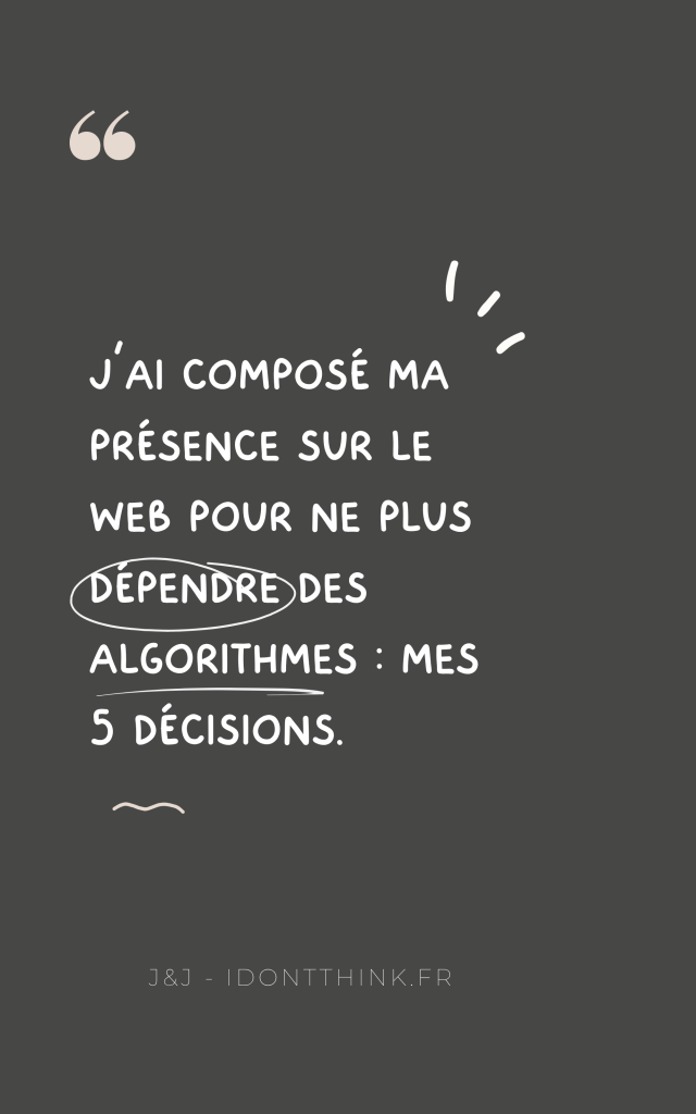 Dépendance aux algorithmes entreprise